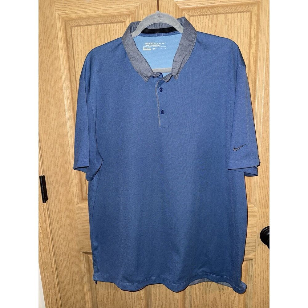 Nike Men's XL Golf Tour Performance Dri-Fit Polo Shirt Stretch Shirt EUC